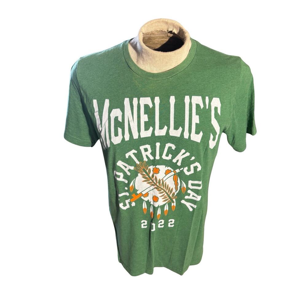 McNellie’s Pub OKC St. Patrick’s Day 2022 T-Shirt Green Men’s L Bella Canvas 261
